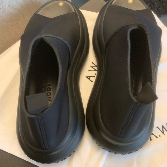 A.W.A.K.E.Mode chunky round-toe sandals 38/7.5 - Picture 10 of 13